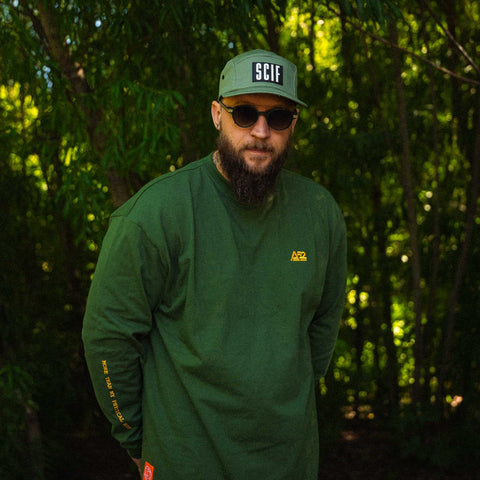 AREA52 "OUT OF BODY" - Long Sleeve - Moss Green