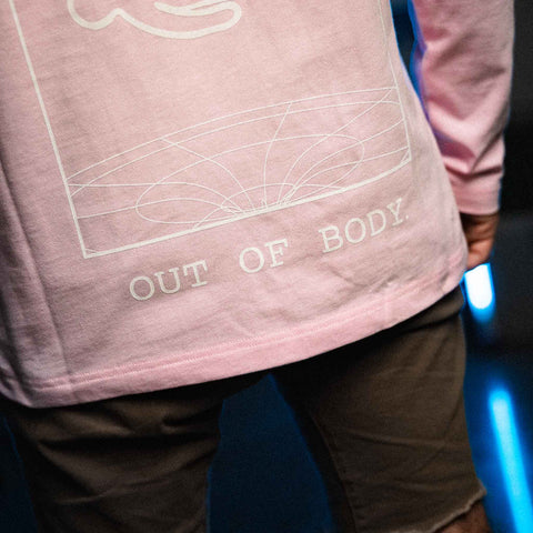 AREA52 "OUT OF BODY" - Long Sleeve - Astral Pink