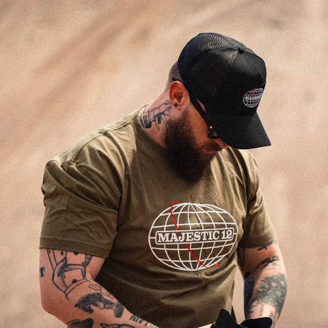 MAJESTIC 12 Tee In Army Green