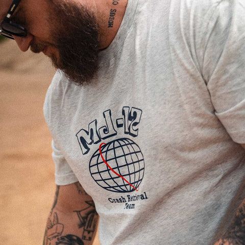 MAJESTIC 12 "Crash Retrieval Team" Tee In Light Heather