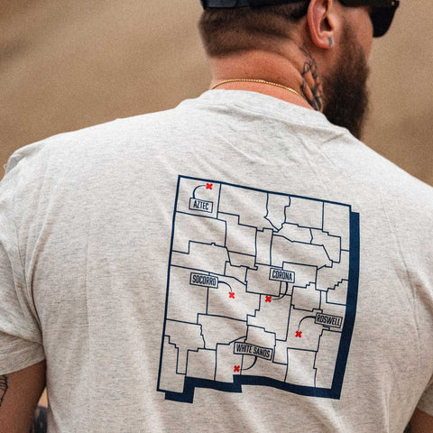 MAJESTIC 12 "Crash Retrieval Team" Tee In Light Heather