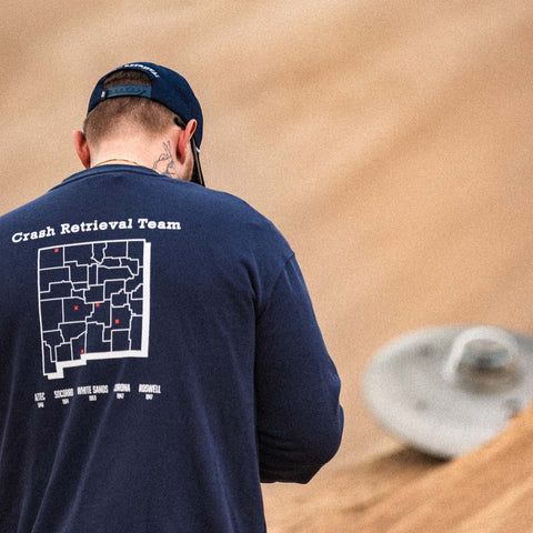 MAJESTIC 12 "Crash Retrieval Team" Crewneck In Royal Blue