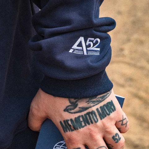 MAJESTIC 12 "Crash Retrieval Team" Crewneck In Royal Blue