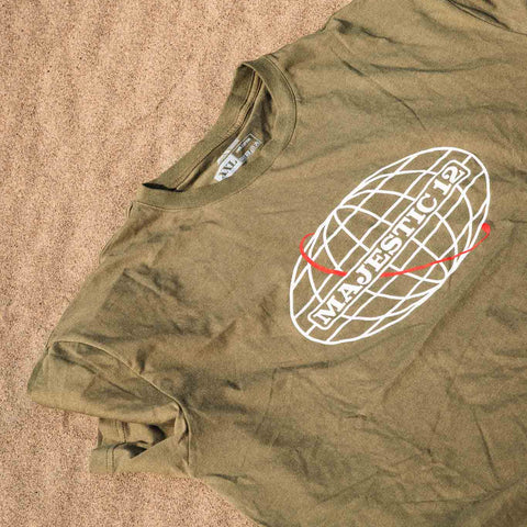 MAJESTIC 12 Tee In Army Green