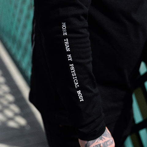 AREA52 "OUT OF BODY" - Long Sleeve - Midnight Black