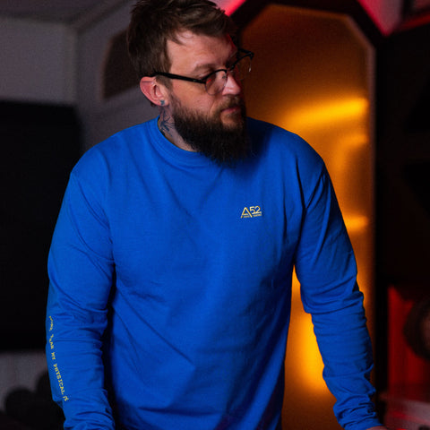 AREA52 "OUT OF BODY" - Long Sleeve - Signal Blue