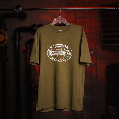 MAJESTIC 12 Tee In Army Green
