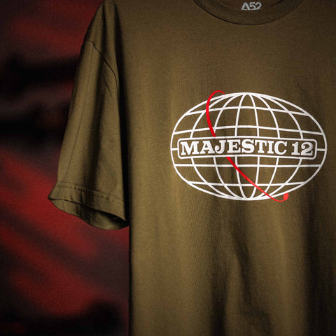 MAJESTIC 12 Tee In Army Green