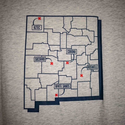 MAJESTIC 12 "Crash Retrieval Team" Tee In Light Heather