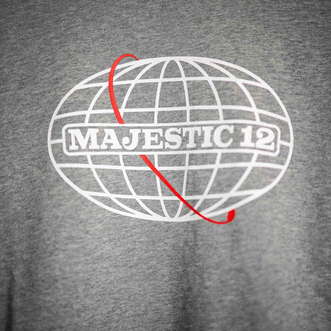 MAJESTIC 12 Crewneck In Heather Grey