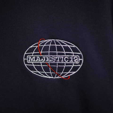 MAJESTIC 12 "Crash Retrieval Team" Crewneck In Royal Blue