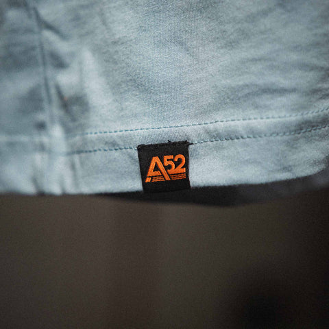 AREA52 "MIB" Tee in Steel Blue