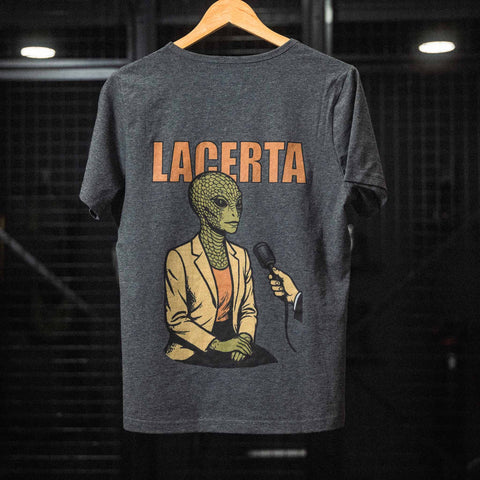 AREA52 "Lacerta" Women V-Neck in Charcoal