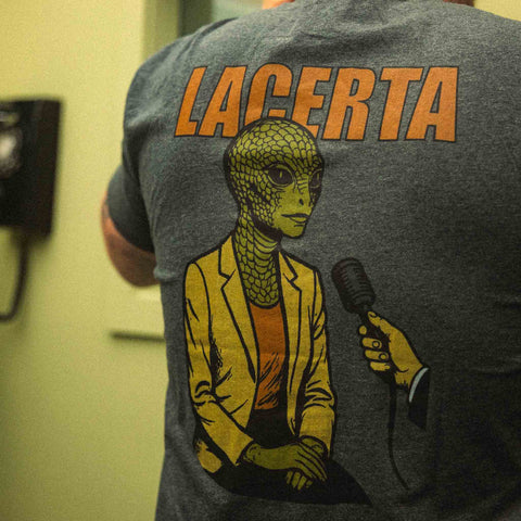 AREA52 "Lacerta" Tee in Charcoal