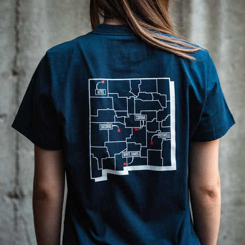 MAJESTIC 12 "Crash Retrieval Team" Women's Tee In Royal Blue