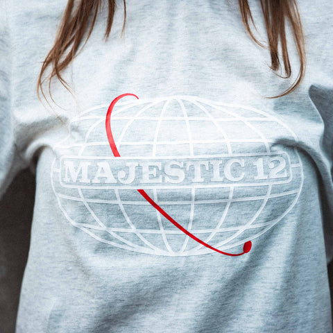 MAJESTIC 12 Women's Tee In Light Heather
