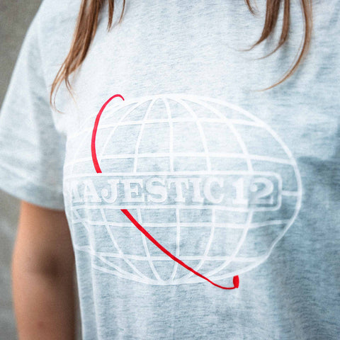 MAJESTIC 12 Women's Tee In Light Heather