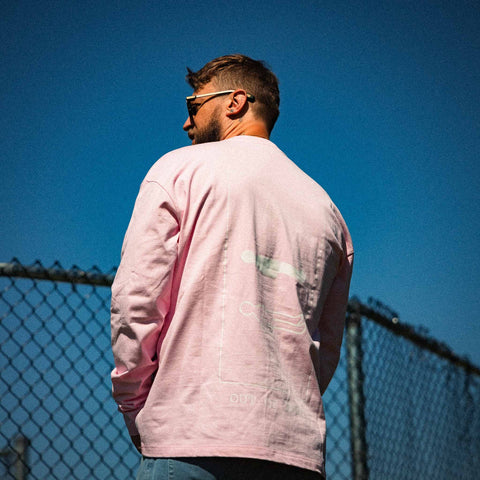 AREA52 "OUT OF BODY" - Long Sleeve - Astral Pink