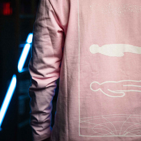 AREA52 "OUT OF BODY" - Long Sleeve - Astral Pink