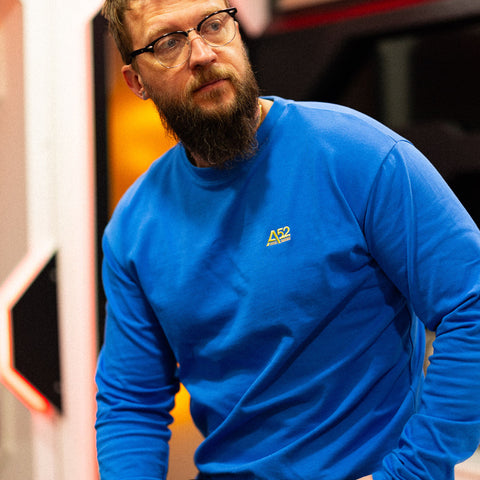 AREA52 "OUT OF BODY" - Long Sleeve - Signal Blue