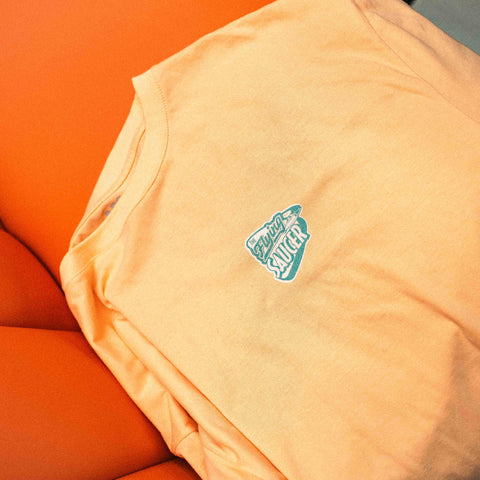 The Flying Saucer Diner Tee In Sunset Orange