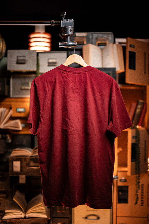 Men's Invisible College Tee in Crimson