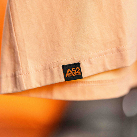 The Flying Saucer Diner Tee In Sunset Orange