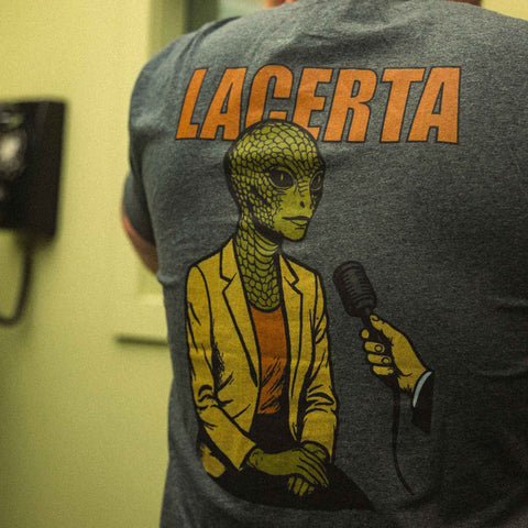 AREA52 "Lacerta" Tee in Charcoal