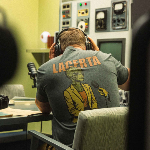 AREA52 "Lacerta" Tee in Charcoal