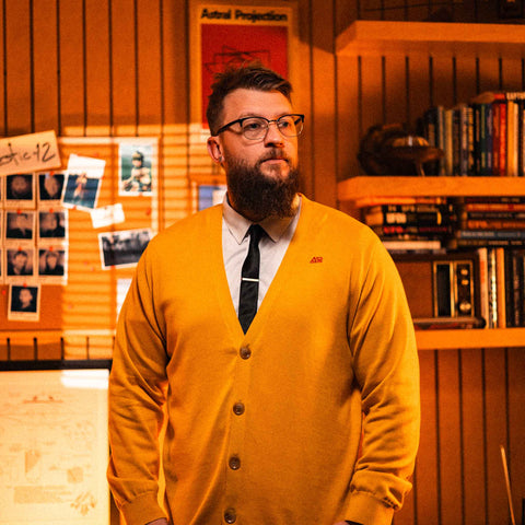 AREA52 Cardigan In Yellow