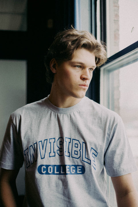 Men's Invisible College Tee In Grey