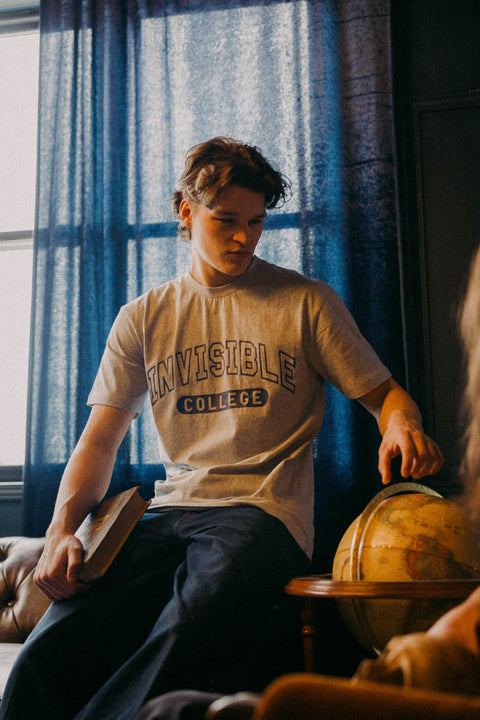Men's Invisible College Tee In Grey