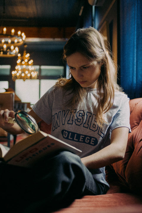 Women's Invisible College Tee In Grey