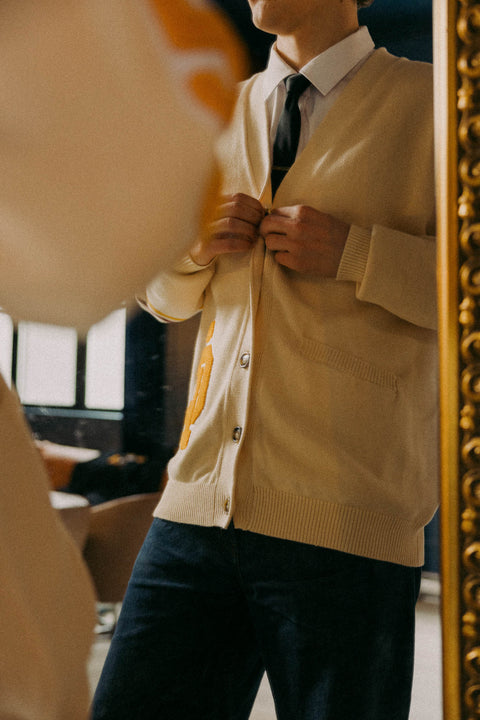 Invisible College Varsity Oversized Cardigan