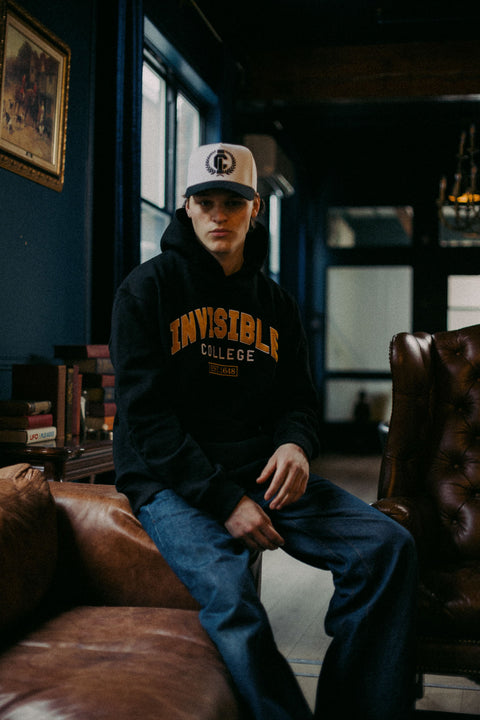 Invisible College Hoodie In Black