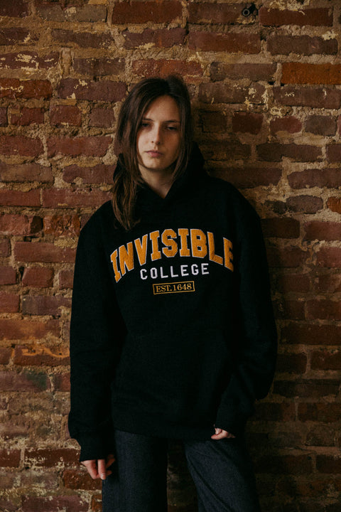 Invisible College Hoodie In Black